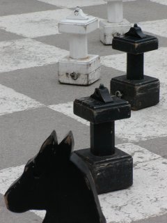 The pieces for inner city chess