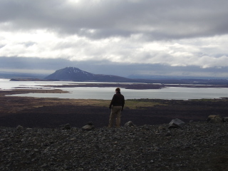 Lake Myvatn viewed from the Hverfjall crater